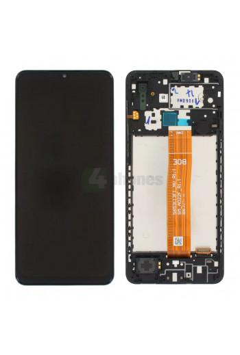 Samsung Galaxy A02 A022F Display And Digitizer With Frame Black Service Pack