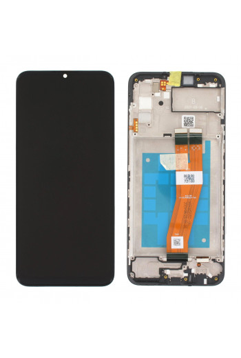 Samsung Galaxy A02s A025F Display And Digitizer With Frame Black (NON-EU Version) Service Pack