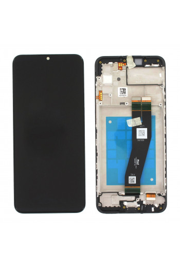 Samsung Galaxy A02s A025G Display And Digitizer With Frame Black (EU-Version) Service Pack
