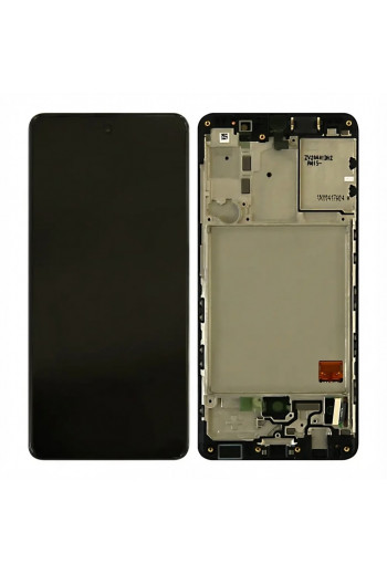 Samsung Galaxy A41 A415F Display And Digitizer With Frame Prism Crush Black Service Pack