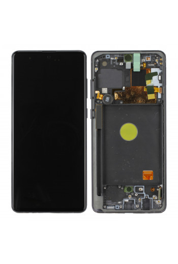 Samsung Galaxy Note 10 Lite N770F Display And Digitizer With Frame Aura Black Service Pack